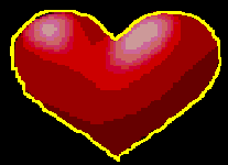 Gif animé coeur étoile